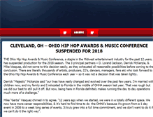 Tablet Screenshot of ohiohiphopawards.com